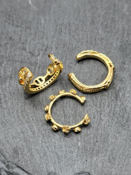 Кафф медь с напылением золотом J11006CJJ