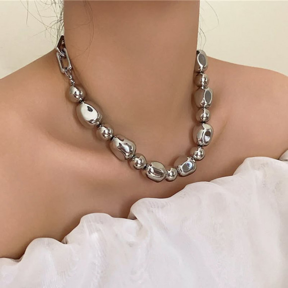 Бусы ювелирный сплав 1J11642CJJ Бусы ювелирный сплав 1J11642CJJ