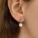Серьги циркон белый камень 1J12280CJJ