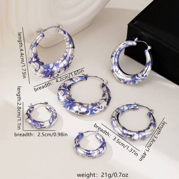 Серьги круглые ювелирный сплав 1J12343CJJ Серьги круглые ювелирный сплав 1J12343CJJ