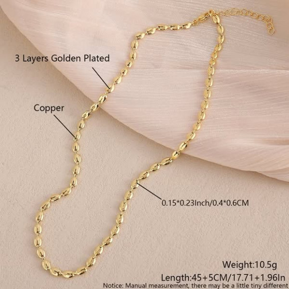 Колье напыление золотом 1J11645CJJ Колье напыление золотом 1J11645CJJ