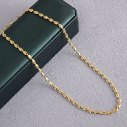 Цепочка панцирного плетения с золотистым напылением 1J11645CJJ Цепочка панцирного плетения с золотистым напылением 1J11645CJJ