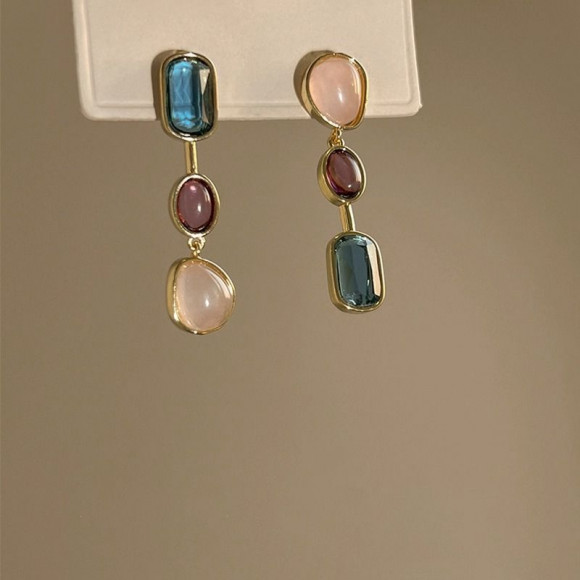 Серьги ювелирный сплав с камнями 1J12344CJJ