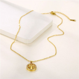 Золотистая цепочка с кулоном в виде Древа жизни J10120CJJ Золотистая цепочка с кулоном в виде Древа жизни J10120CJJ