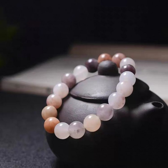 Браслет из крупных матовых бусин J11064CJJ