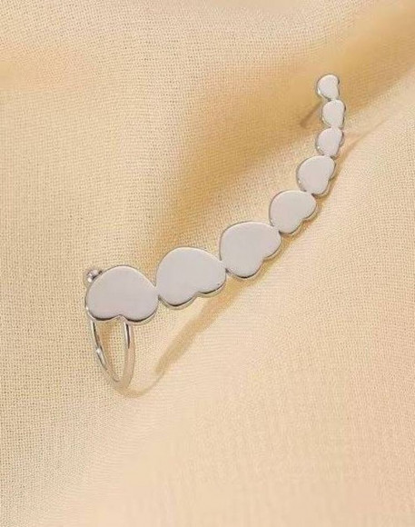 Минималистичный кафф Сердца 1J11023CJJ Минималистичный кафф Сердца 1J11023CJJ