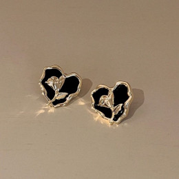 Серьги гвоздики сердце ювелирный сплав J11483CJJ Серьги гвоздики сердце ювелирный сплав J11483CJJ