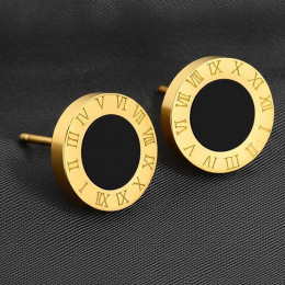 Серьги-пусеты Римский циферблат Gold 1J11960CJJ Серьги-пусеты Римский циферблат Gold 1J11960CJJ