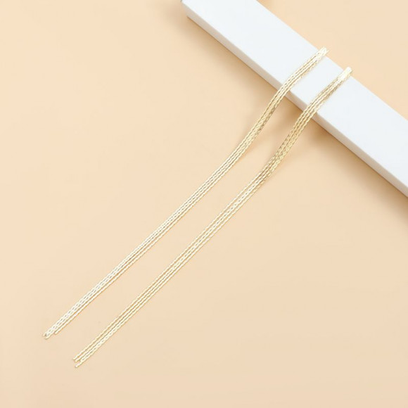 Серьги длинные ювелирный сплав нити серебряный гвоздик 1J11902CJJ Серьги длинные ювелирный сплав нити серебряный гвоздик 1J11902CJJ