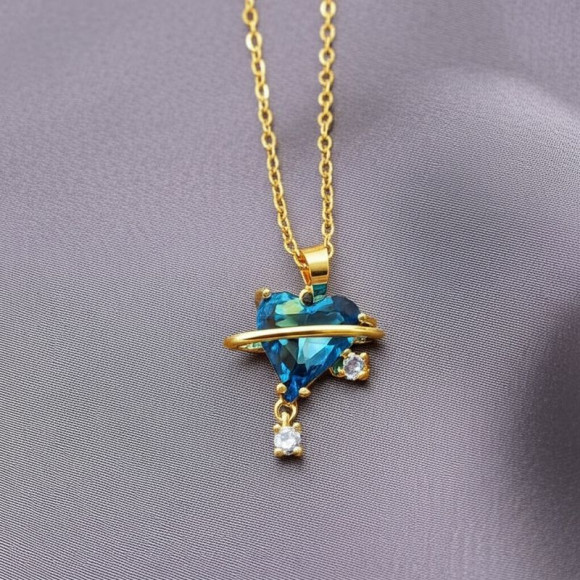 Колье медицинская сталь с напылением золотом J11343CJJ Колье медицинская сталь с напылением золотом J11343CJJ