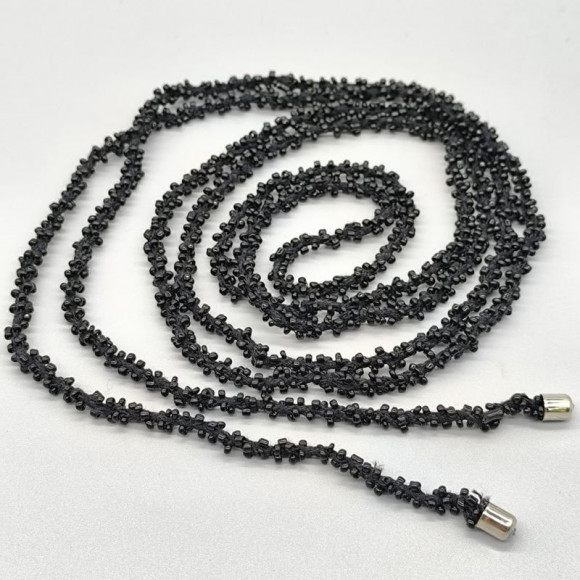 Минималистичный лариат из граненого бисера 1J11657CJJ