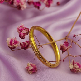 Кольцо-нить с мелкой огранкой в золотом цвете J11164CJJ Кольцо-нить с мелкой огранкой в золотом цвете J11164CJJ