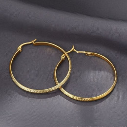 Серьги медицинская сталь с напылением золотом J10371(CJJ) Серьги медицинская сталь с напылением золотом J10371(CJJ)