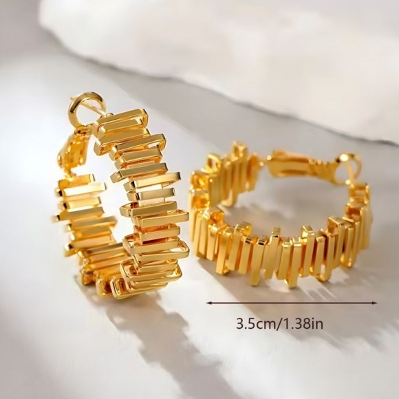 Серьги конго ювелирный сплав 1J11814CJJ