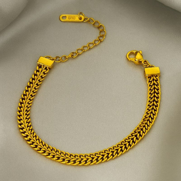 Браслет плоского плетения в стиле современная классика 1J12139CJJ Браслет плоского плетения в стиле современная классика 1J12139CJJ