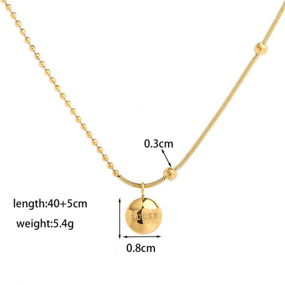 Браслет титановая сталь напыление золотом 1J12140CJJ