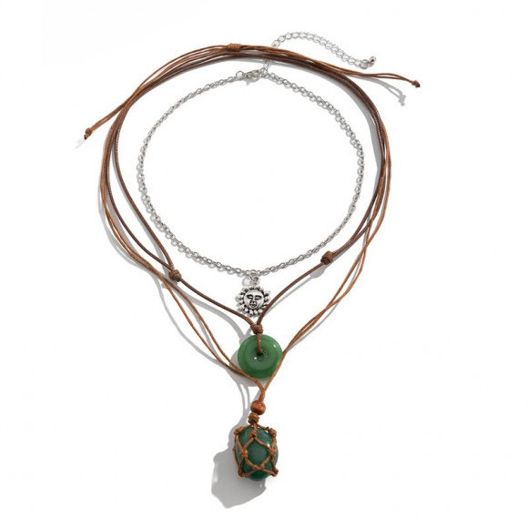 Колье многослойное с кулоном 1J11663CJJ