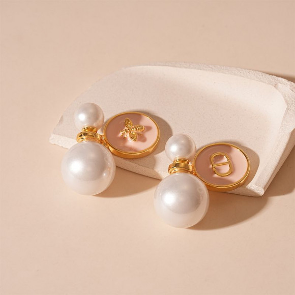 Серьги шарики медь напыление золотом 1J11800CJJ