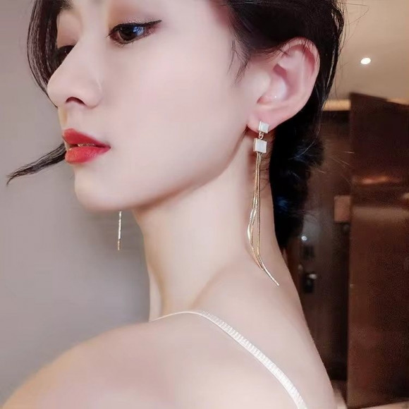 Серьги ювелирный сплав с серебряным гвоздиком J10421CJJ