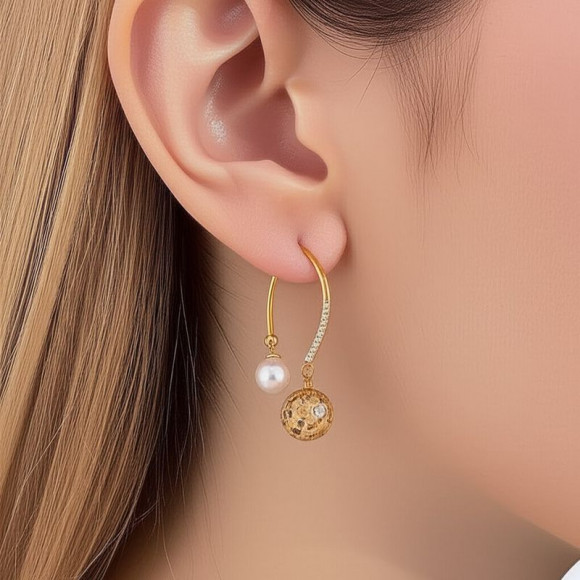 Серьги ювелирный сплав DNS11134CJJ