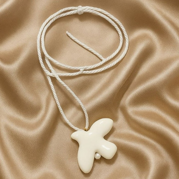 Колье горлица акрил восковая нить 1J11909CJJ