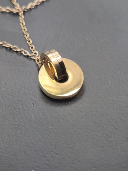 Колье медицинская сталь с напылением золотом J10511CJJ