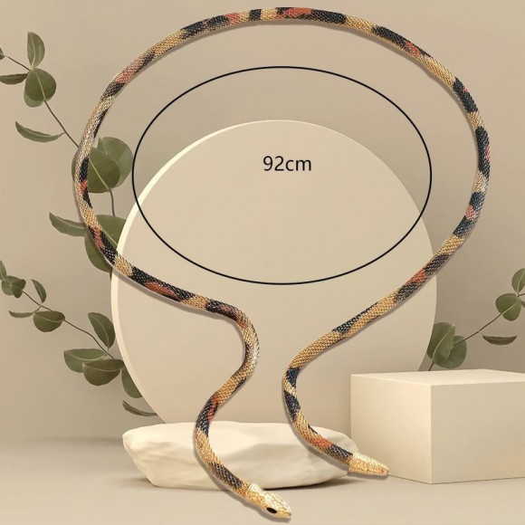 Колье змеиная кожа ювелирный сплав DNS11112CJJ