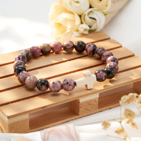 Браслет с декоративным крестом и камнями 1J11870CJJ Браслет с декоративным крестом и камнями 1J11870CJJ