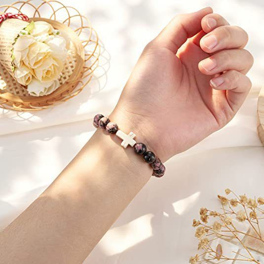 Браслет с декоративным крестом и камнями 1J11870CJJ Браслет с декоративным крестом и камнями 1J11870CJJ