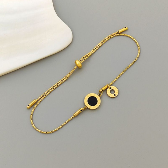 Браслет со вставкой в стиле римской классики и застежкой-слайдером 1J12142CJJ