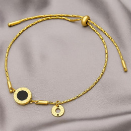 Браслет со вставкой в стиле римской классики и застежкой-слайдером 1J12142CJJ