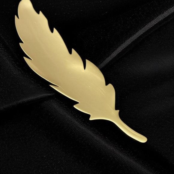 Брошь медицинская сталь с напылением золотом J11351CJJ Брошь медицинская сталь с напылением золотом J11351CJJ