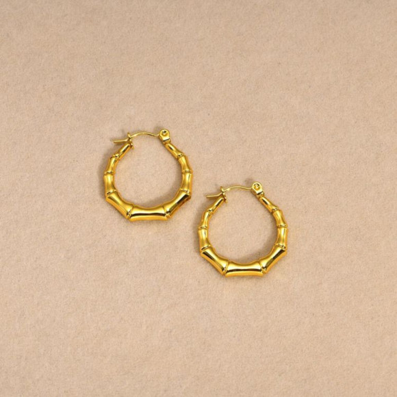 Серьги медицинская сталь с напылением золотом J10376(CJJ) Серьги медицинская сталь с напылением золотом J10376(CJJ)