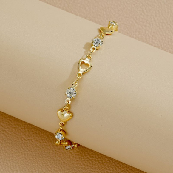 Браслет ювелирный сплав сердце 1J12360CJJ