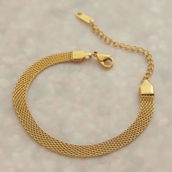 Браслет титановая сталь напыление золотом 1J12143CJJ Браслет титановая сталь напыление золотом 1J12143CJJ