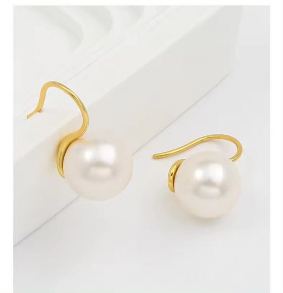 Серьги медь с напылением золотом J10345CJJ