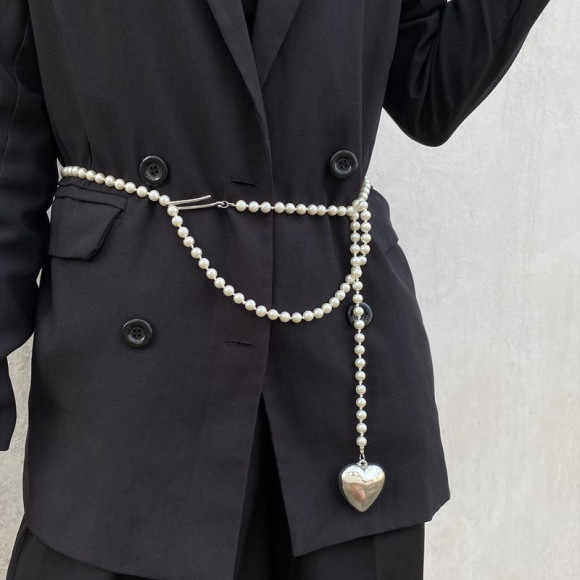 Длинный жемчужный сотуар с кулоном-сердцем DNS11148CJJ Длинный жемчужный сотуар с кулоном-сердцем DNS11148CJJ