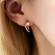 Серьги-кольца мини 1J12057CJJ