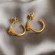 Серьги медь напыление золотом гвозди 1J12057CJJ Серьги медь напыление золотом гвозди 1J12057CJJ