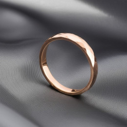 Кольцо стальное с напылением золотом обручальное J10191CJJ Кольцо стальное с напылением золотом обручальное J10191CJJ