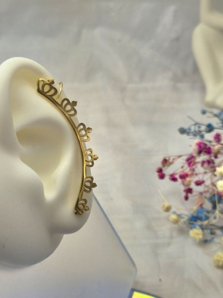 Кафф Медицинская сталь с напылением золотом J11020CJJ Кафф Медицинская сталь с напылением золотом J11020CJJ