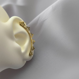 Кафф Медицинская сталь с напылением золотом J11020CJJ