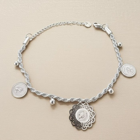 Браслет цепочка с подвесками монетами J11196CJJ Браслет цепочка с подвесками монетами J11196CJJ