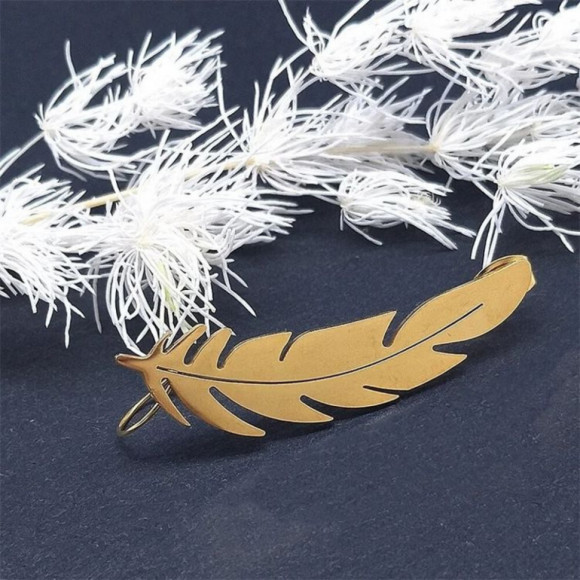 Золотистый кафф Перо 1J11026CJJ