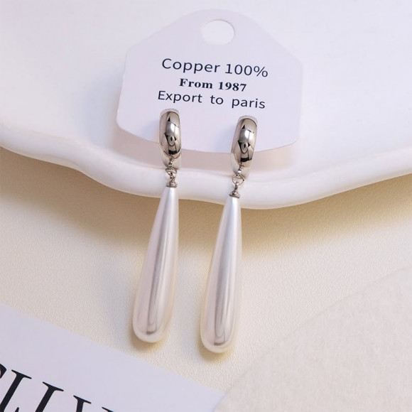 Серьги напыление золотом жемчужина 1J11670CJJ