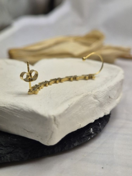 Кафф Медицинская сталь с напылением золотом J11030CJJ