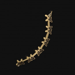 Кафф Медицинская сталь с напылением золотом J11030CJJ