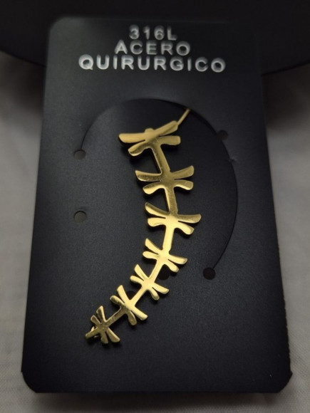 Золотистый кафф-зажим Стрекозы 1J11084CJJ