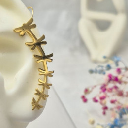 Кафф Медицинская сталь с напылением золотом J11084CJJ Кафф Медицинская сталь с напылением золотом J11084CJJ