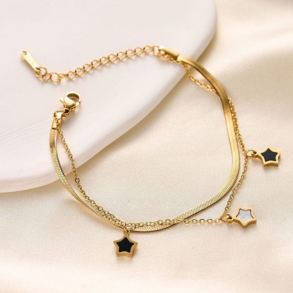 Браслет титановая сталь напыление золотом 1J12150CJJ Браслет титановая сталь напыление золотом 1J12150CJJ